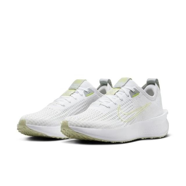 【NIKE 耐吉】W INTERACT RUN 白黃 女 慢跑鞋 運動 透氣 編織(FD2292-103)