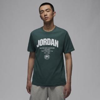 【NIKE 耐吉】AS M J SPRT WM DF SS TEE 男 喬丹 綠色 短袖 短T 穿搭(FZ1926-366 ∞)