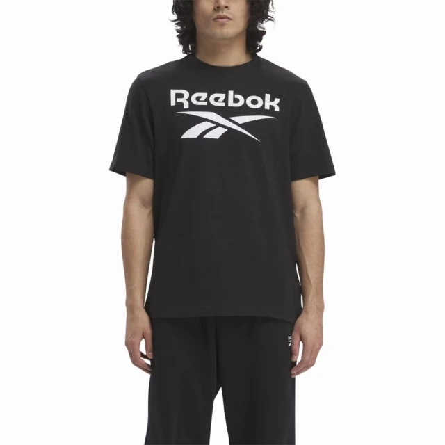 REEBOKREEBOK Identity Big Logo Tee 男 短袖 上衣 T恤 黑(100034890)