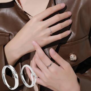 【KT DADA】包包 情侶戒指 求婚戒指 結婚戒指 純銀戒指 鋯石戒指 男女對戒 結婚對戒 銀戒 可調節戒指