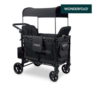 【WonderFold】W2 Elite菁英多功能推車 寵物推車(耐重95公斤 中大型犬適用 大空間)