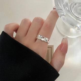 【MoonDy】包包 925純銀戒指 可調式戒指 個性戒指 寬戒指 女戒指 情人節禮物 小禮物 女生禮物 小女生