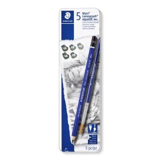 【STAEDTLER 施德樓】施德樓 頂級水性藍桿鉛筆-5入 鐵盒裝 MS100A-G6