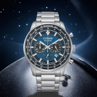 【CITIZEN 星辰】光動能錶 計時腕錶 男錶 手錶 指針錶 禮物 推薦(CA4500-91L)