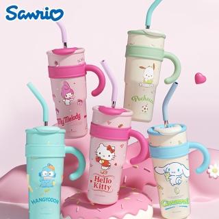 【SANRIO 三麗鷗】304不鏽鋼內膽大容量1200ml保冰保溫雙飲杯冰霸杯隨行杯(大耳狗/美樂蒂/帕恰狗/凱蒂貓)