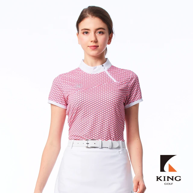 KING GOLF MOMO特談-女款筆刷感印花LOGO印圖