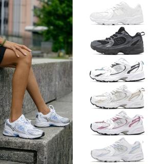 【NEW BALANCE】休閒鞋 530 中童 寬楦 小朋友 假鞋帶 透氣 緩衝 復古 運動鞋 NB 單一價(PZ530RK-W)