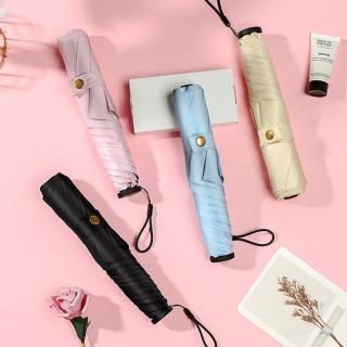 【TWBUY 臺灣好購】110g極輕碳纖輕量羽毛傘(超輕量傘 晴雨傘 遮陽傘 摺疊傘 迷你傘 防曬傘)