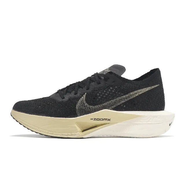 【NIKE 耐吉】競速跑鞋 Zoomx Vaporfly Next% 3 男鞋 黑金 輕量 碳板 回彈 運動鞋(DV4129-001)