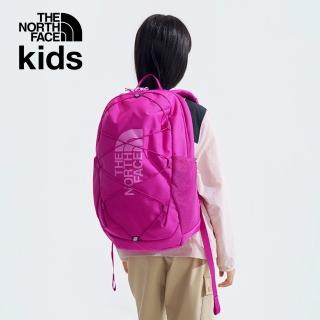 【The North Face 官方旗艦】北面兒童粉色舒適背負大容量休閒後揹包｜52VY0OX(書包)