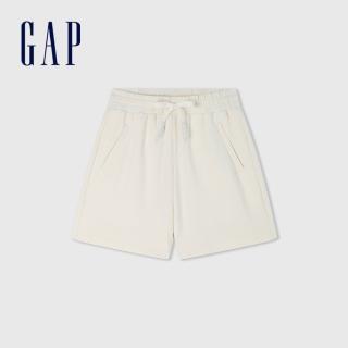 【GAP】女裝 抽繩鬆緊短褲-米白(639153)