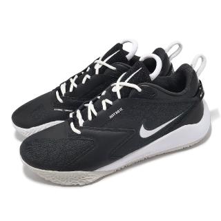 【NIKE 耐吉】排球鞋 Air Zoom HyperAce 3 男鞋 女鞋 黑 白 緩衝 室內運動 羽排鞋 運動鞋(FQ7074-002)