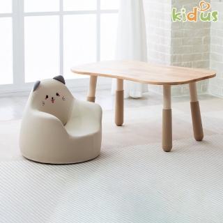 【Kidus 奇豆思】實木90公分兒童遊戲桌椅組花生桌一桌一椅HS3090+SF00X(兒童桌椅 學習桌椅 繪畫桌椅)