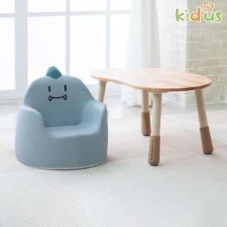 【Kidus 奇豆思】實木80公分兒童花生桌+大款動物沙發一桌一椅HS3080+SF102(兒童桌椅 學習桌椅 繪畫桌椅)