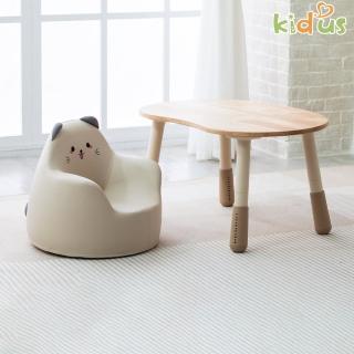 【Kidus 奇豆思】實木80公分兒童遊戲桌椅組花生桌一桌一椅HS3080+SF00X(兒童桌椅 學習桌椅 繪畫桌椅)