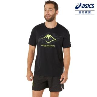 【asics 亞瑟士】短袖上衣 男款 FUJITRAIL 海外版 跑步上衣(2011C981-002)