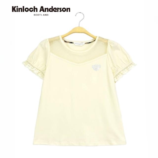 【Kinloch Anderson】網布蕾絲棉T 金安德森女裝(KA1153030)