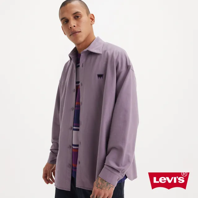 【LEVIS 官方旗艦】Skateboarding™滑板系列 男款寬鬆版襯衫式外套 人氣新品 A7098-0002