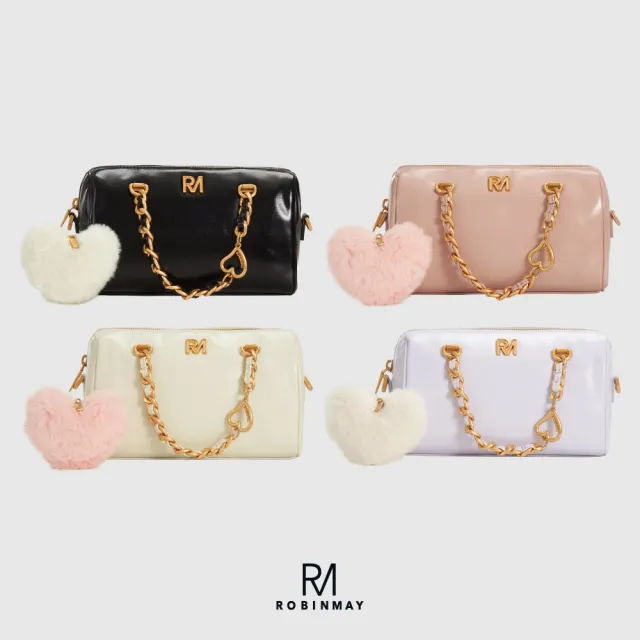 ★ROBINMAY☆SHINY HEART 手提包 ロゴ ボストンバック/送料込 ☆ROBINMAY☆SHINY HEART 手提包 ロゴ ボストンバック/送料込