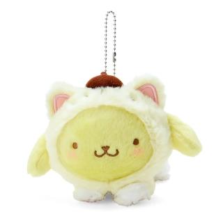 【SANRIO 三麗鷗】貓咪系列 貓咪裝趴姿玩偶吊飾 布丁狗