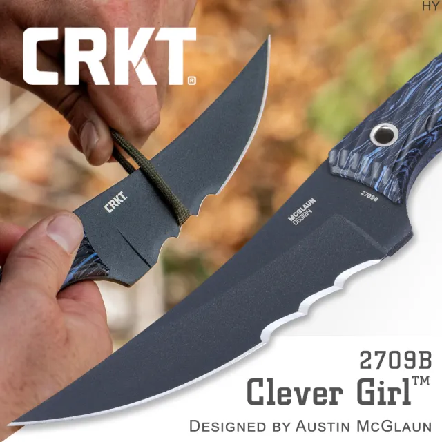 【CRKT】Clever Girl™ 聰明好女孩直刀/半齒刃(#2709B)