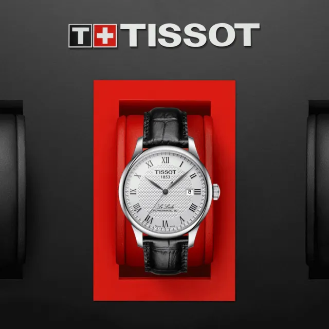 【TISSOT 天梭】LE LOCLE 力洛克 經典羅馬機械腕錶 錶 週年慶 雙11(T0064071603300)