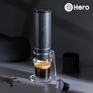 【zeroHero】攜帶型電動兩用義式萃取膠囊咖啡機全配組(包含義萃便攜包+義萃便攜支架)
