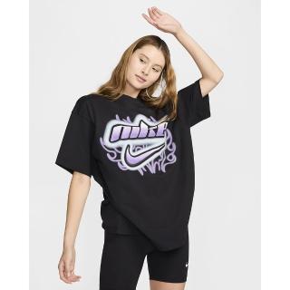 【NIKE 耐吉】短袖上衣 運動 休閒 女 AS W NSW DANCE OS SS TEE 黑色(FZ1147010)