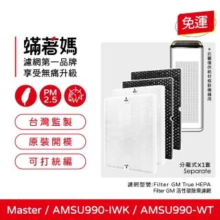 【著媽】濾網(適用 Winix Master AMSU990-IWK AMSU990-IWT 雙空氣噴射氣流 空氣清淨機)