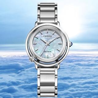 【CITIZEN 星辰】L系列 珍珠母貝 光動能錶 女錶-31.2mm(EM1090-60D)