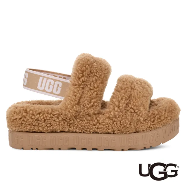 【UGG】女鞋/涼鞋/厚底鞋/毛毛涼鞋/Oh Fluffita(沙色-UG1120876SAN)