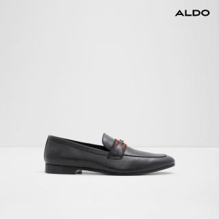 【ALDO】LEOPAUL-時尚簡約真皮樂福紳士鞋-男鞋(黑色)