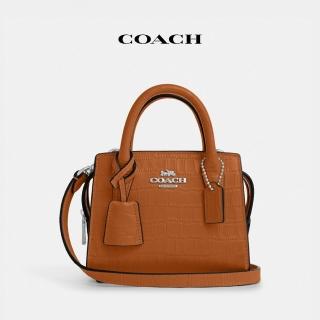 【COACH】蔻馳官方直營 ANDREA CARRYALL迷你肩揹包-洗橙色(CR209)