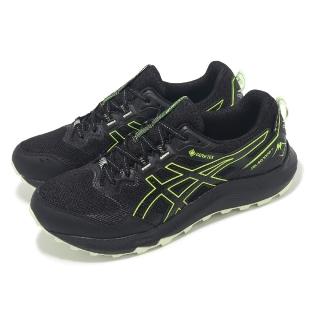 【asics 亞瑟士】越野跑鞋 GEL-Sonoma 7 GTX 男鞋 黑 綠 防水 緩衝 抓地 運動鞋 亞瑟士(1011B593005)