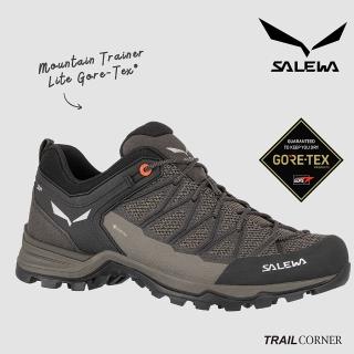 【SALEWA】618 MOUNTAIN TRAINER LITE GORE-TEX 防水包 登山健行鞋 男 胡桃木/橙(低筒登山鞋 防水包 運動
