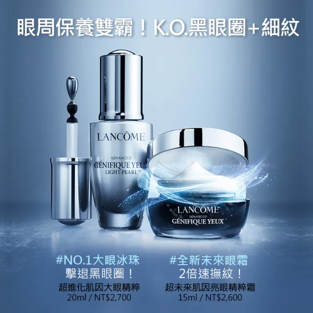 【蘭蔻】官方直營 超未來肌因亮眼精粹霜 15ml(LANCOME/未來眼霜/眼霜/臉部保養)