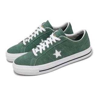 【CONVERSE】休閒鞋 One Star Pro 男鞋 女鞋 綠 白 麂皮 經典 情侶鞋(A07618C)