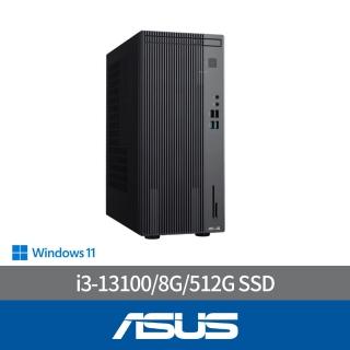 【ASUS 華碩】i3四核電腦(i3-13100/8G/512G SSD/W11/H-S500MER-313100009W)