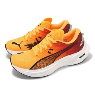 【PUMA】慢跑鞋 Deviate Nitro 3 Wns 女鞋 橘 黃 氮氣中底 碳板 輕量 運動鞋(310475-01)