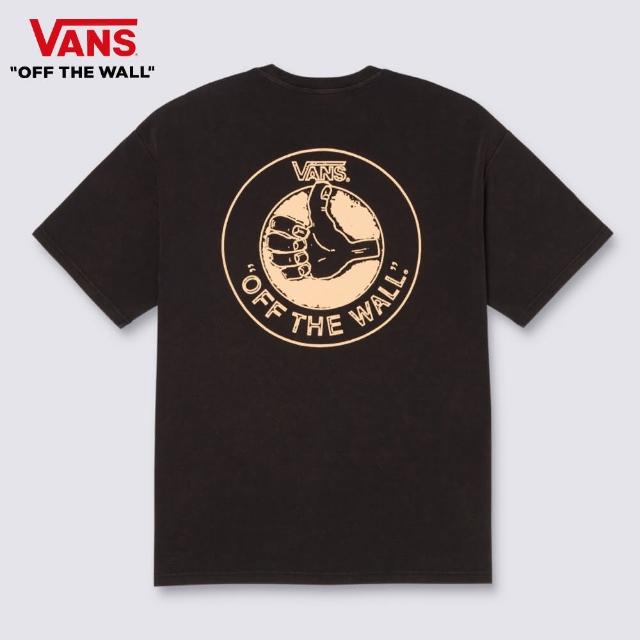 【VANS 官方旗艦】THUMB LOGO 男女款黑色短袖T恤