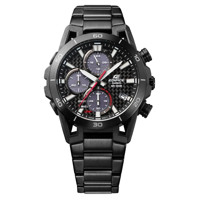 CASIO 卡西歐 EDIFICE SOSPENSIONE賽車懸吊臂太陽能雙顯腕錶 44.5mm(EQS-960DC-1AV)