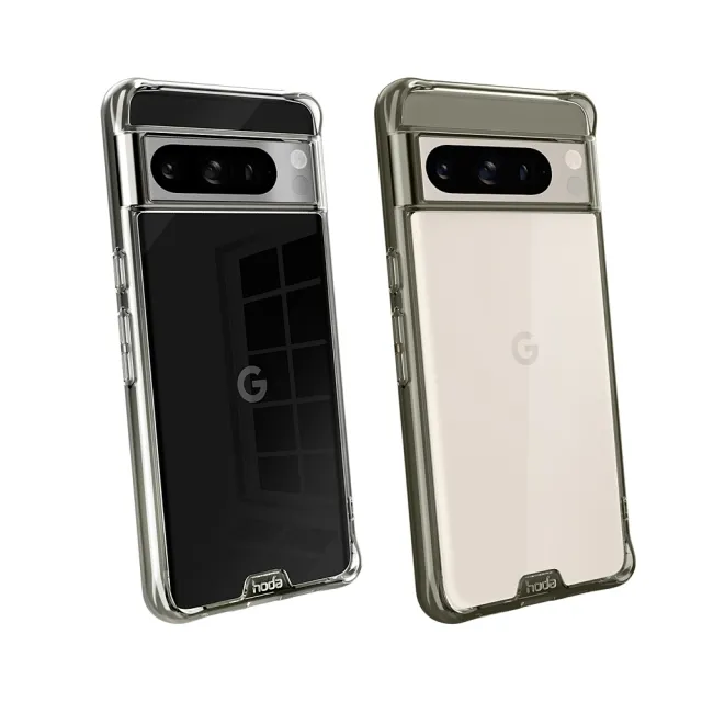 【Google】Pixel 8 Pro 5G 6.7吋(12G/256G/Tensor G3/5000萬鏡頭畫素/AI手機)(hoda軍規防摔殼組)