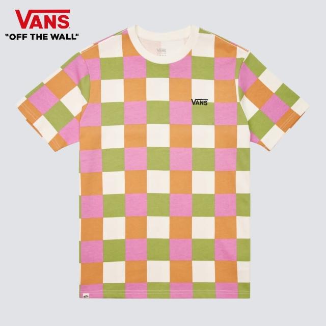 【VANS 官方旗艦】Checker 女款彩色棋盤格短袖T恤