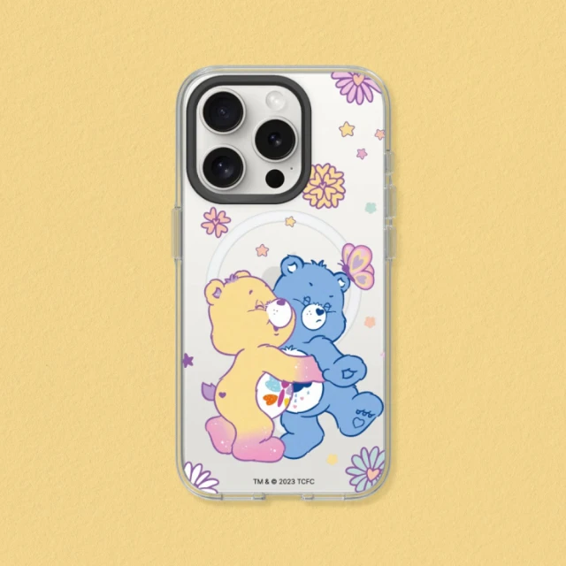 RHINOSHIELD 犀牛盾 iPhone 14系列 Clear MagSafe兼容 磁吸透明手機殼/抱一個(Care Bears)