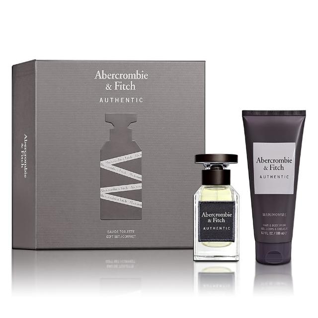 【Abercrombie & Fitch】A&F 真我男性淡香水 50ml禮盒(淡香水50ML+洗髮身體沐浴乳200ML 專櫃公司貨)