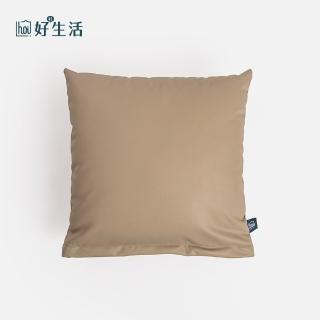 【hoi! 好好生活】臺灣製質感貓抓布抱枕43x43cm-質感灰