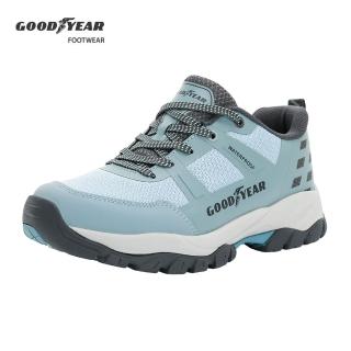 【GOODYEAR 固特異】提頓Lite-動態防水戶外鞋/女鞋 耐磨 乳膠鞋墊 藍色(GAWO42406)