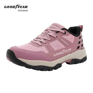 【GOODYEAR 固特異】提頓Lite-動態防水戶外鞋/女鞋 耐磨 乳膠鞋墊 藕紫(GAWO42403)
