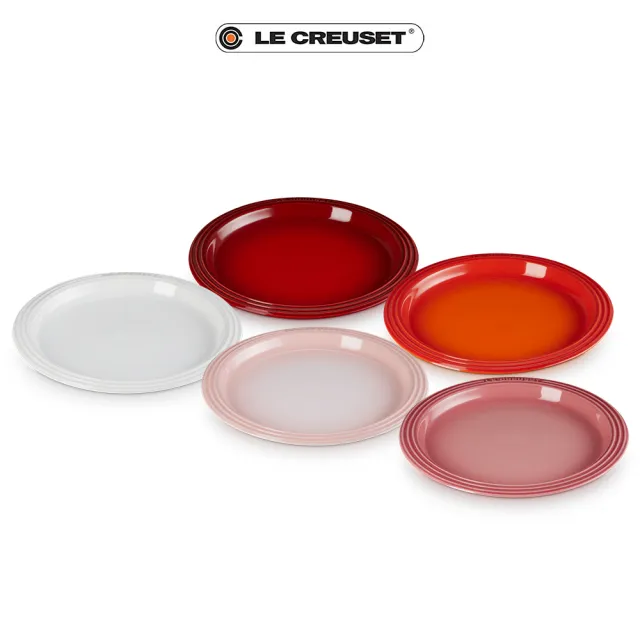 【Le Creuset】瓷器輕虹霓彩系列圓盤 23cm(9色選1)