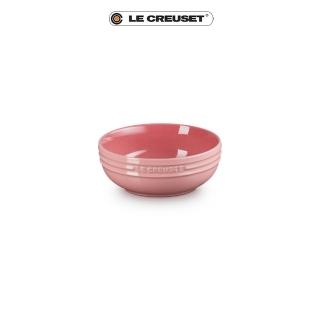 【Le Creuset】瓷器輕虹霓彩系列深圓盤13cm(薔薇粉)